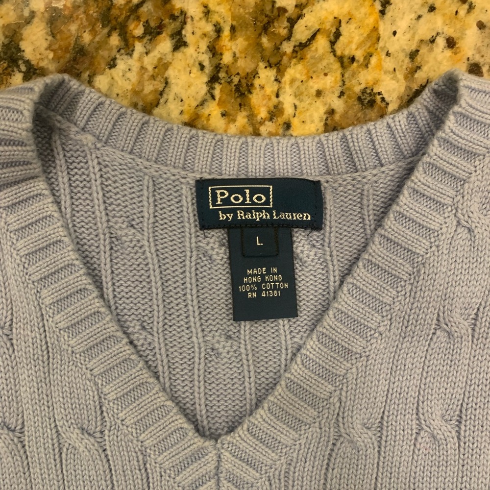Vintage polo v neck vest - Picture 2 of 3